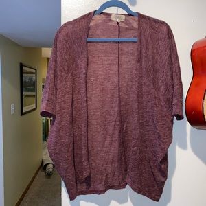 Maroon thin cardigan